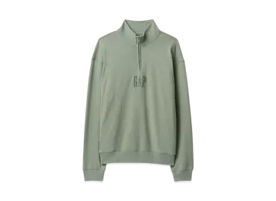 GAP Vintage Soft Half Zip Up Sweat Trainer "Gasoline Green"