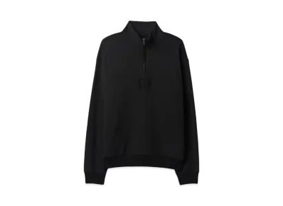 GAP Vintage Soft Half Zip Up Sweat Trainer "Soft Black"