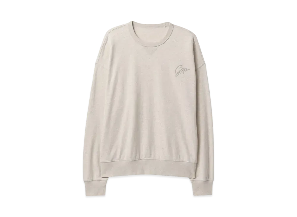 GAP Vintage Soft Oversized Gap Logo Sweat Trainer "Oatmeal Heather"