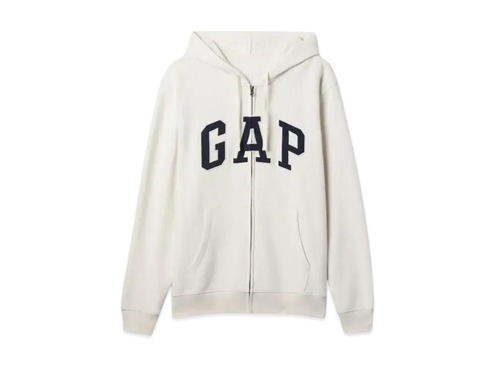 GAP Relax Gap Logo Zip Up Parka "Curl Stone"