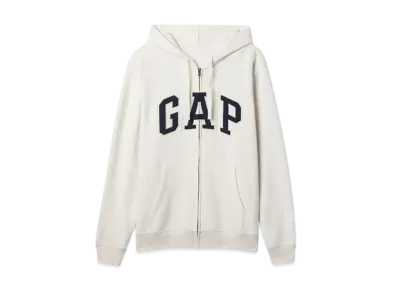 GAP Relax Gap Logo Zip Up Parka "Curl Stone"