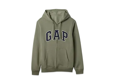GAP Relax Gap Logo Zip Up Parka "Green"