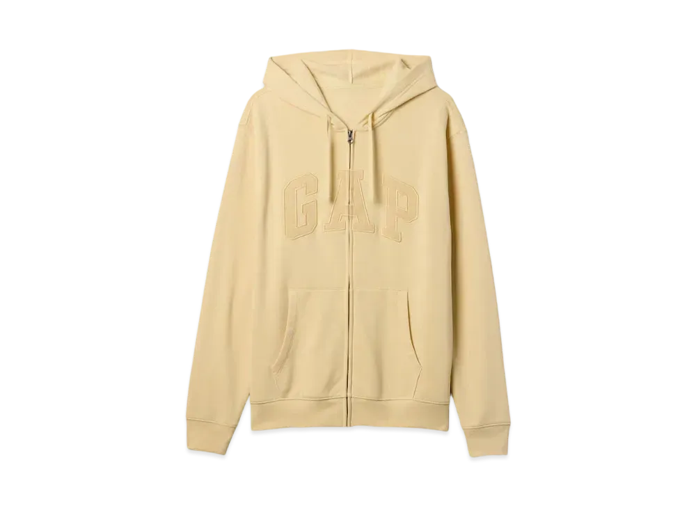 GAP Relax Gap Logo Zip Up Parka "Lead Yellow"