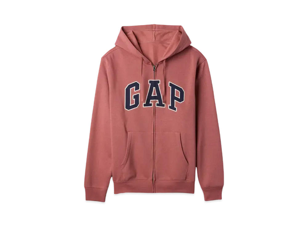 GAP Relax Gap Logo Zip Up Parka "Wash Red"