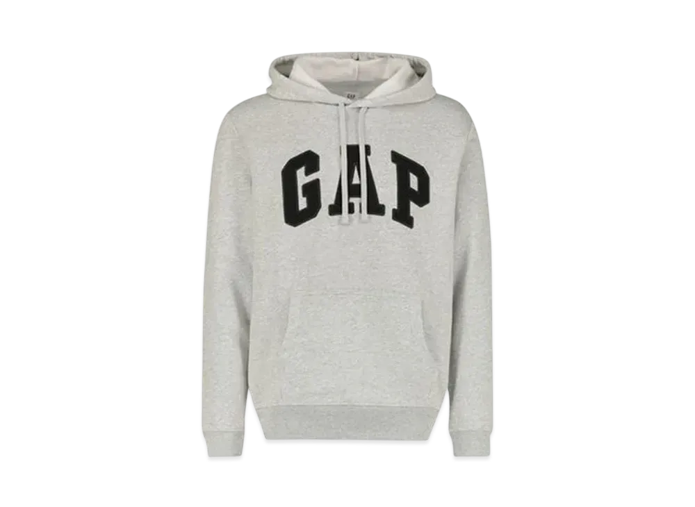 GAP Arch Logo Pullover Parka (Unisex) "Light Heather Gray"