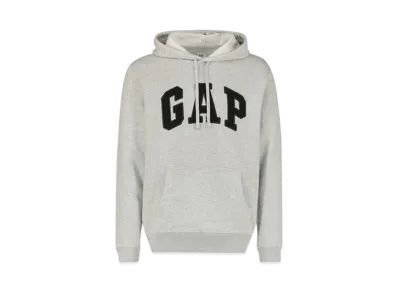 GAP Arch Logo Pullover Parka (Unisex) "Light Heather Gray"