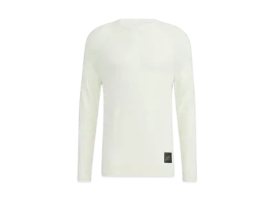 adidas Rib Pattern Long Sleeve Crewneck Sweater "White"