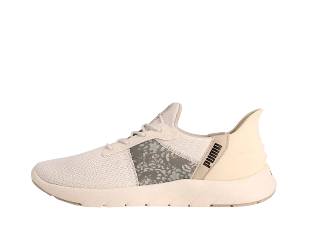 プーマ ウィメンズ ソフトライド レミ イーズイン レオ "ウォームホワイト/プーマブラック"