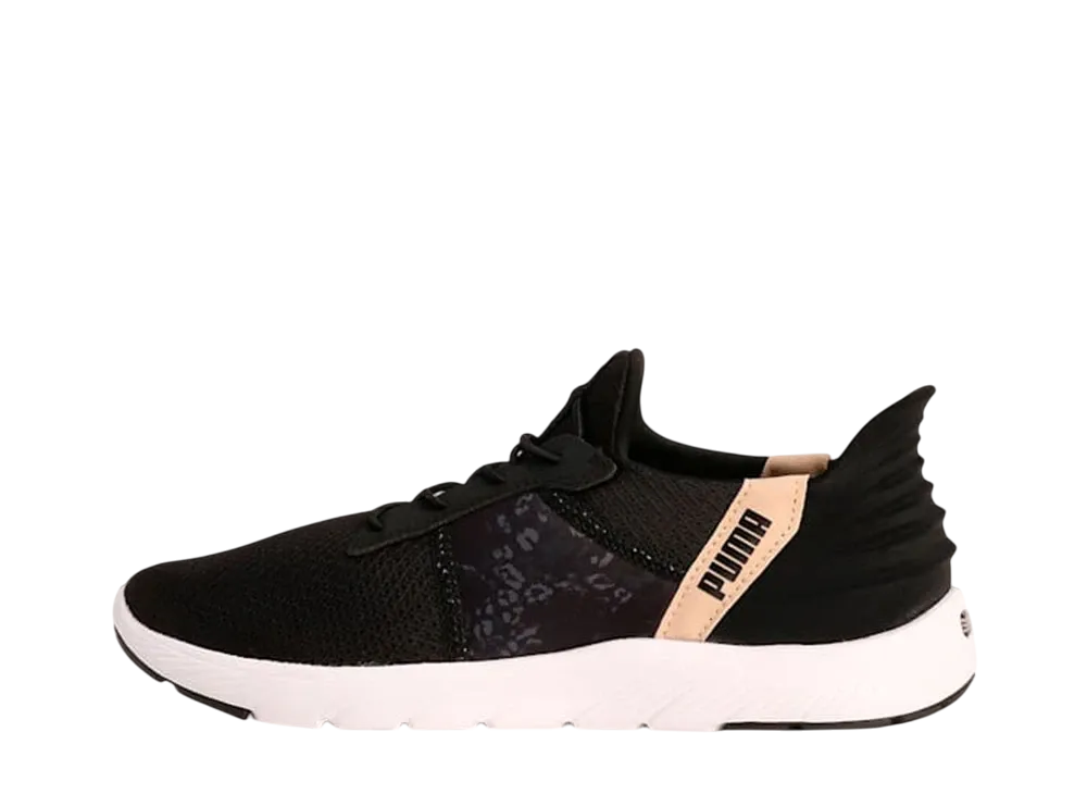 Puma Women's Softride Remi Ease In Leo "Puma Black/Light Sand"