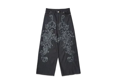 TAAKK DENIM WIDE PANTS "INDIGO"