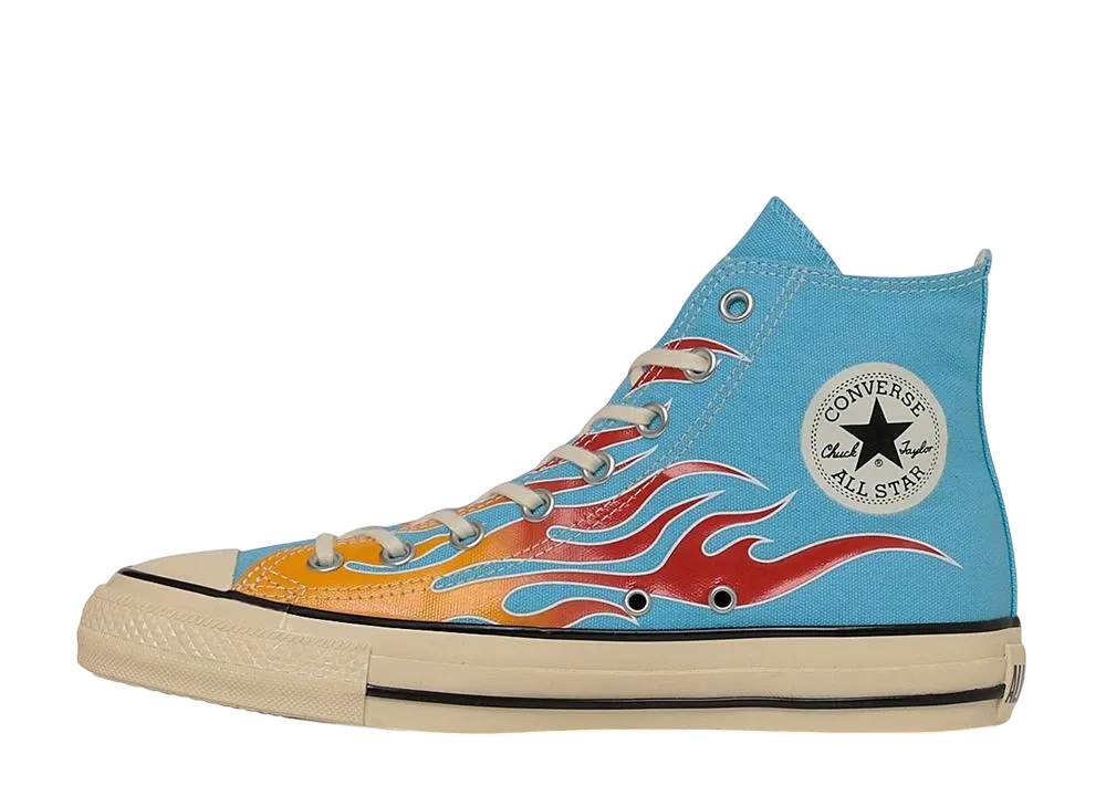 Hot Wheels × Converse All Star Aged FL Hi "Sky Blue"