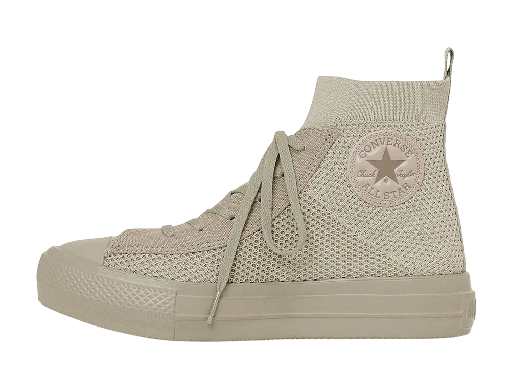 コンバース オールスター ライト PLTS ニット ハイ "ライトトープ"
