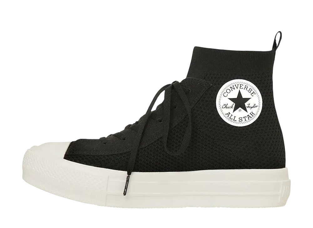 コンバース オールスター ライト PLTS ニット ハイ "ブラック"