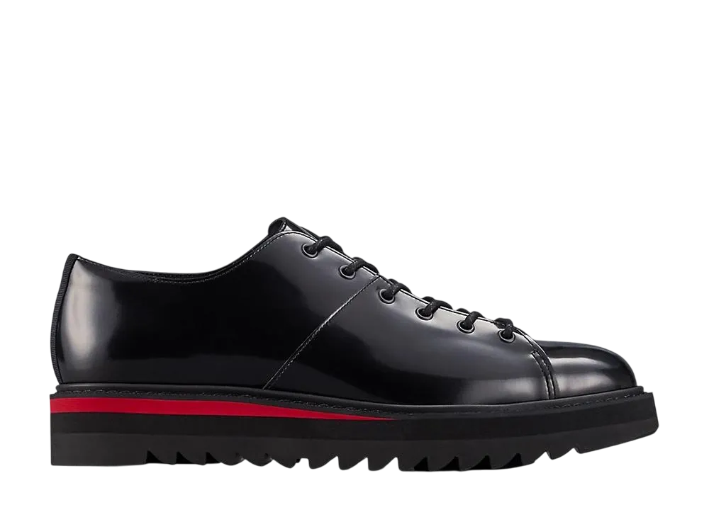 Onitsuka Tiger THE ONITSUKA Lace Up Lo "Black/Classic Red"