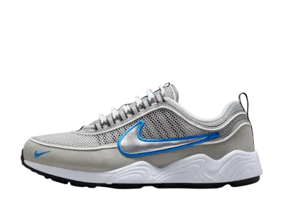 Nike Air Zoom Spiridon "Metallic Silver and Signal Blue"
