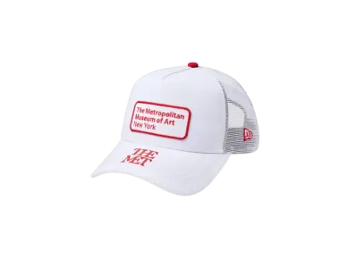 NEW ERA x The Met 9Forty A-Frame Tracker Visor Logo "White"