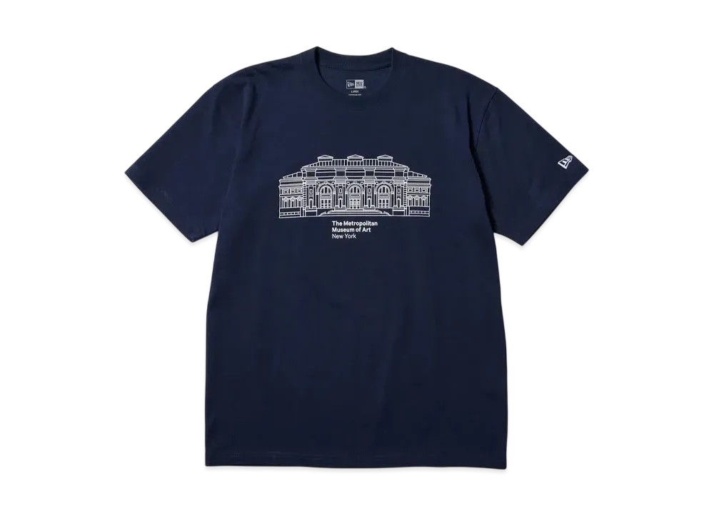 NEW ERA x The Met Short Sleeve Cotton T-shirt The Met Museum Regular Fit "Navy"