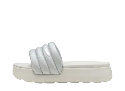 Puma Women's Karmen Puffy Aqua Metallics "Puma Silver/Feather Gray"