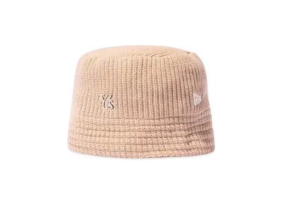 NEW ERA x Y's SS25 Outline Logo Knit Bucket "Beige"