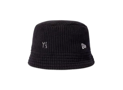 NEW ERA x Y's SS25 Outline Logo Knit Bucket "Black"