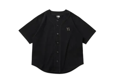 NEW ERA x Y's SS25 Outline Logo Cotton Baseball Shirt "Black"