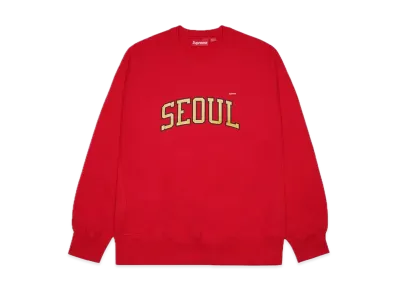 Supreme Shop Small Box Crewneck (Seoul) "Red"