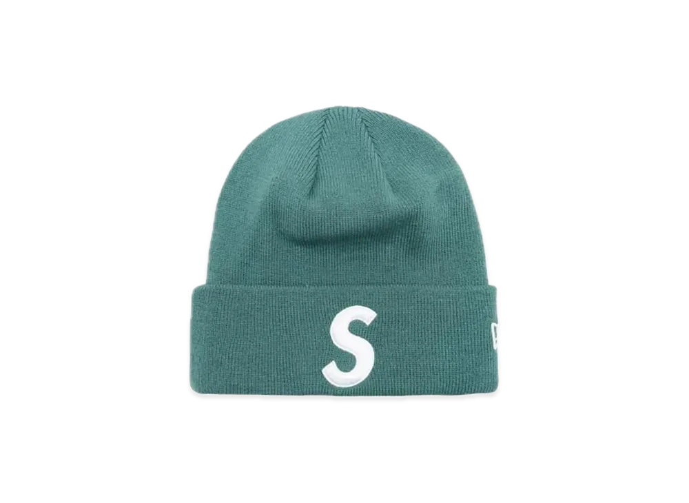 Supreme New Era S Logo Beanie "Pine" (24FW)