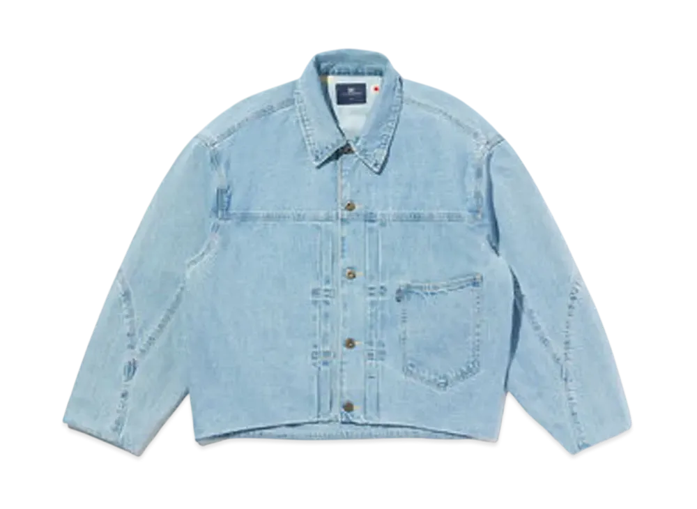 LEVI'S Blue Tab Lined Seamed Trucker Jacket "Medium Indigo"