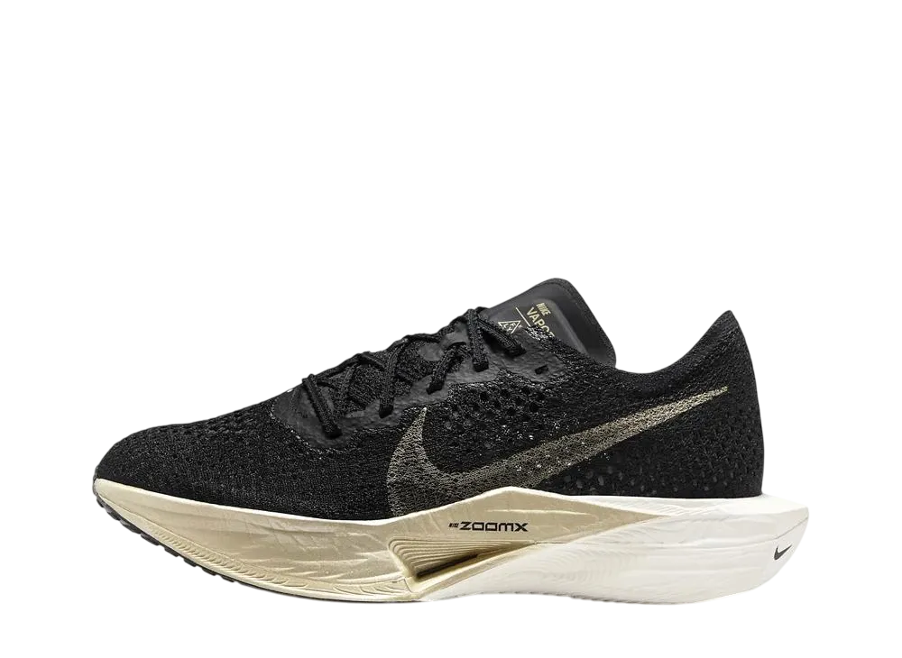 Nike Women's Vaporfly 3 "Black/Black/Oatmeal/Metallic Gold Grain"