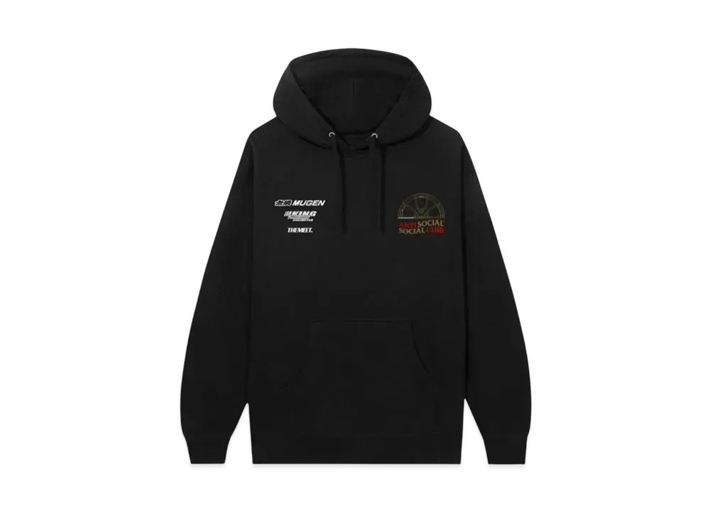 ANTI SOCIAL SOCIAL CLUB x Mugen x King Motorsport x The Meet Hoodie "Black"