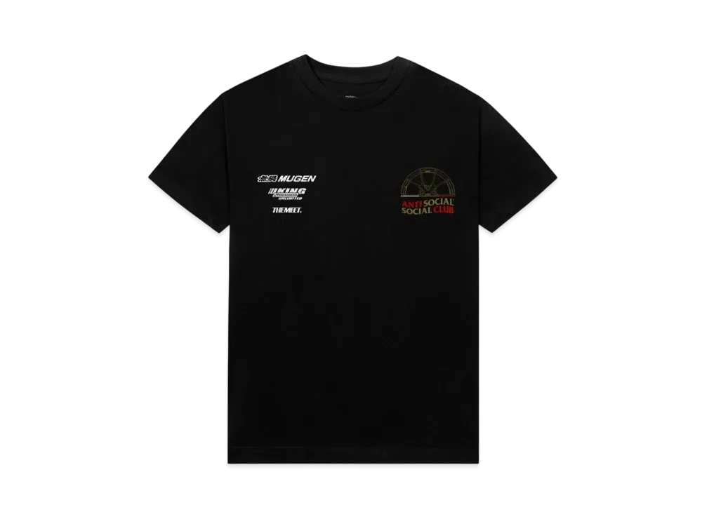 ANTI SOCIAL SOCIAL CLUB x Mugen x King Motorsport x The Meet Tee "Black"