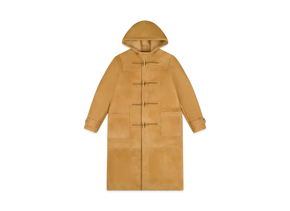 DENIM TEARS Derry Shearling Duffle Coat "Camel"
