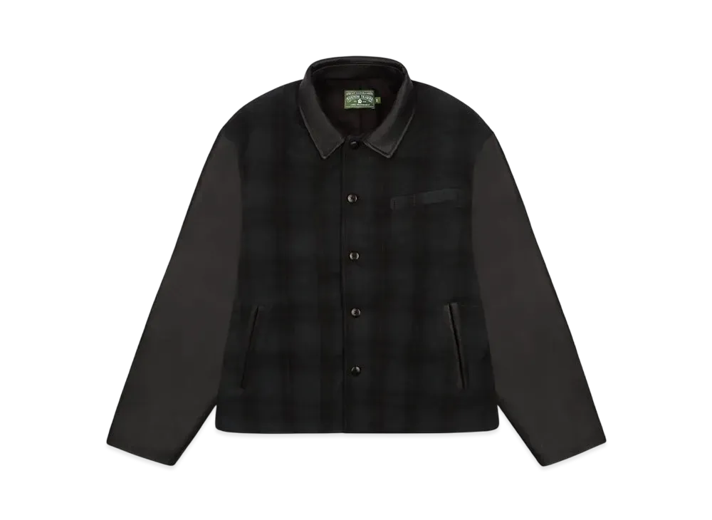 DENIM TEARS Black and Green Tartan Jacket "Black"