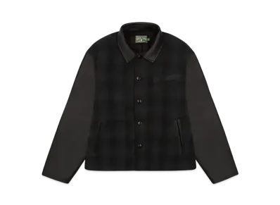 DENIM TEARS Black and Green Tartan Jacket "Black"