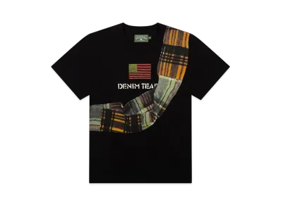 DENIM TEARS Tartan Sash Trompe L'oeil Tee "Black"