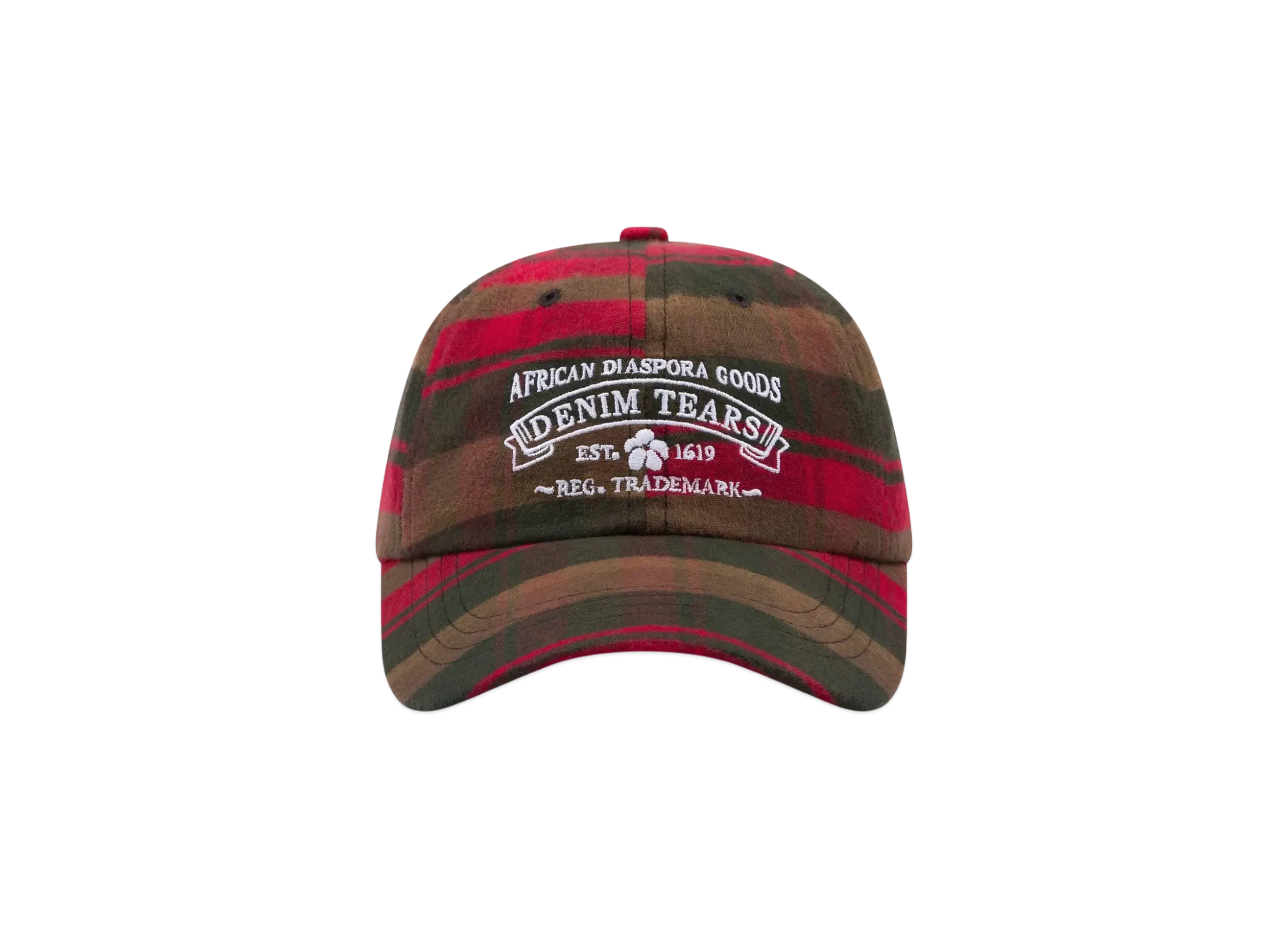 DENIM TEARS Tartan ADG Cap "Red"