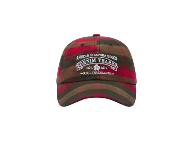 DENIM TEARS Tartan ADG Cap "Red"
