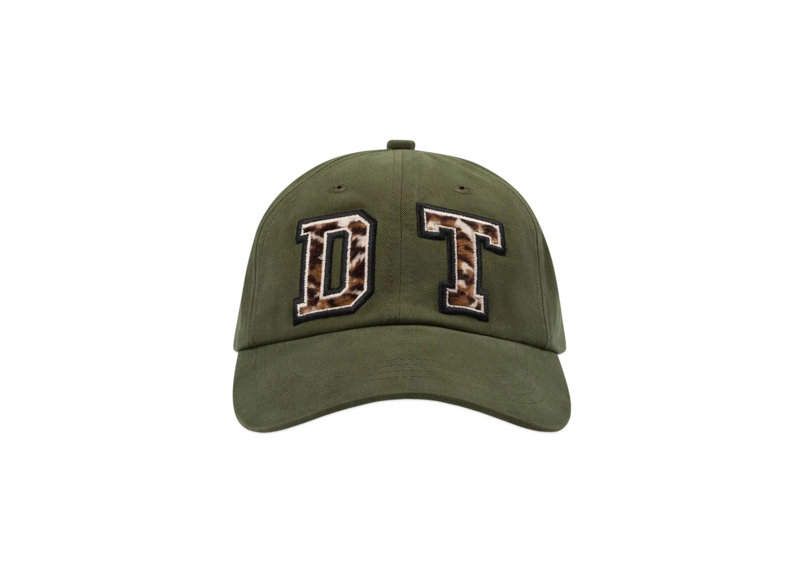 DENIM TEARS Panther Print Fur Cap "Olive"
