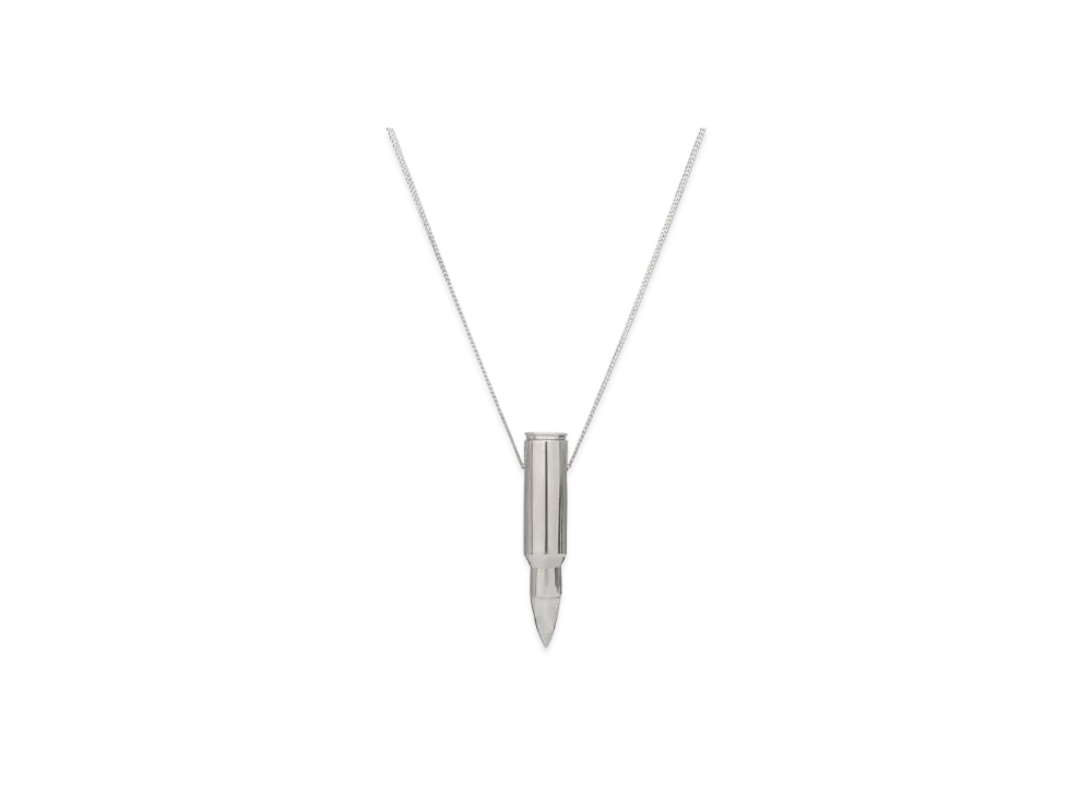 DENIM TEARS Tour of Duty Souvenir Necklace "Silver"