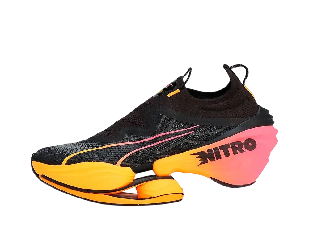 プーマ ウィメンズ ファストRB ニトロ エリート "プーマブラック/サンストリーム/サンセットグロー"