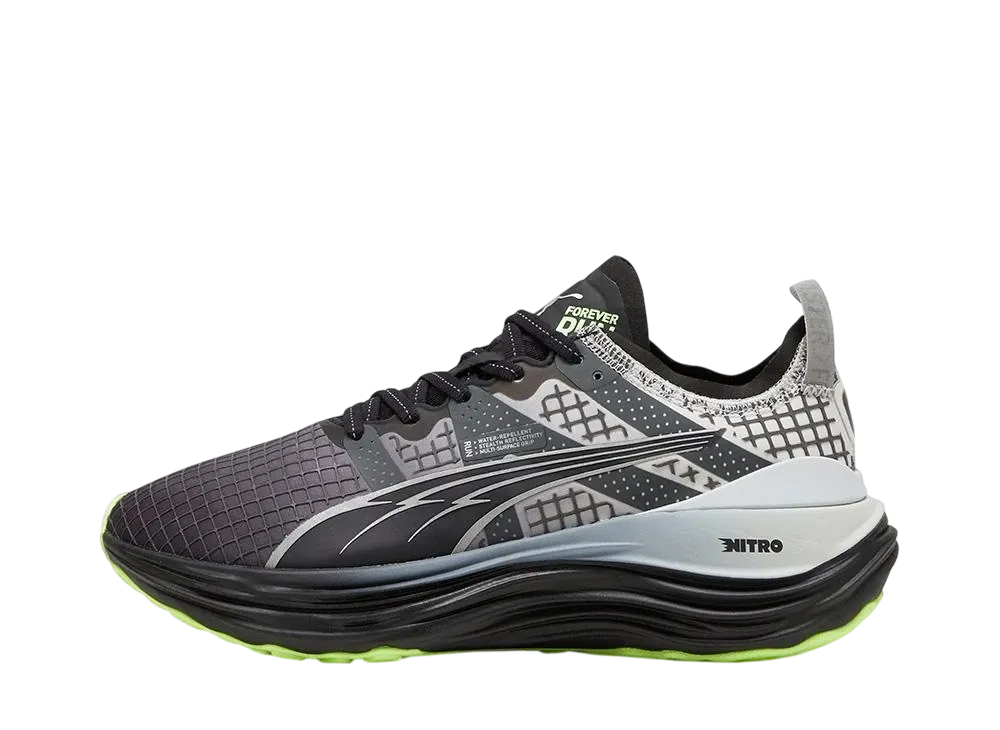 Puma Women's Forever Run Nitro "Puma Black/Glacial Gray/Fizzy Apple"