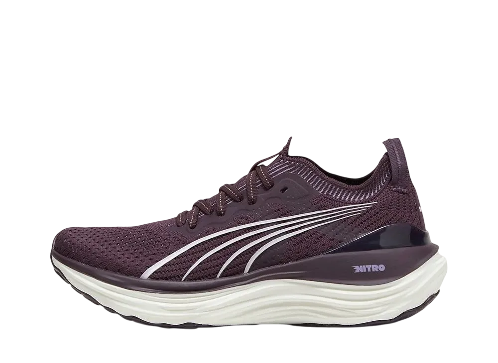 Puma Women's Forever Run Nitro Knit "Midnight Plum/Vapor Gray"
