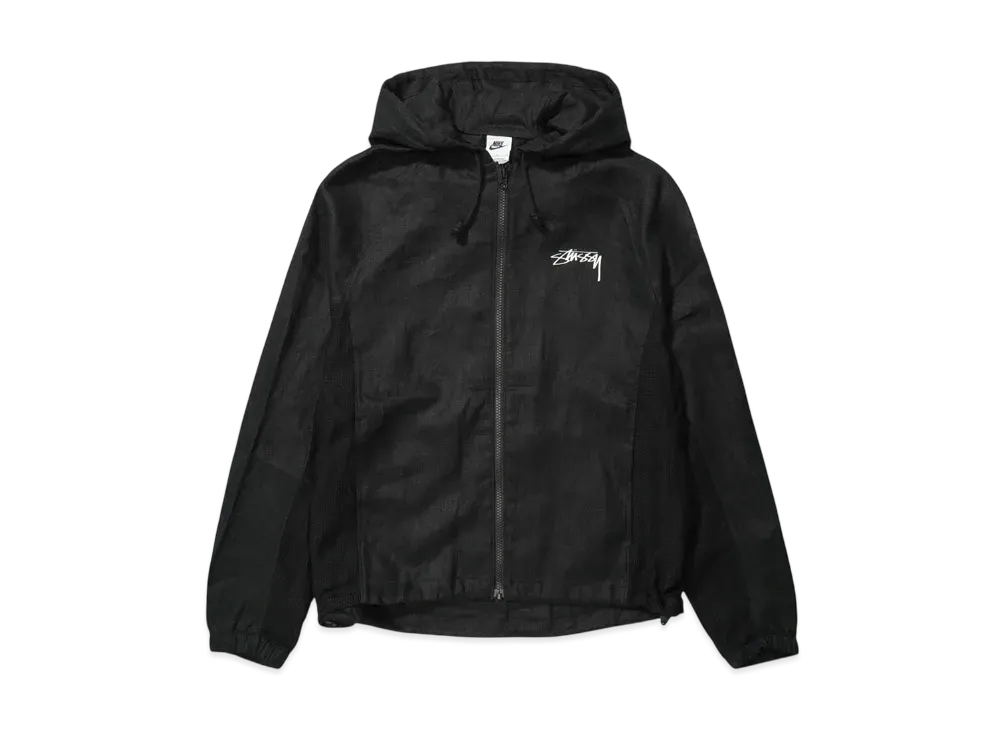 Stussy x Nike U NRG Linen Jacket Hoodie (US Size) "Black" FZ5751-010
