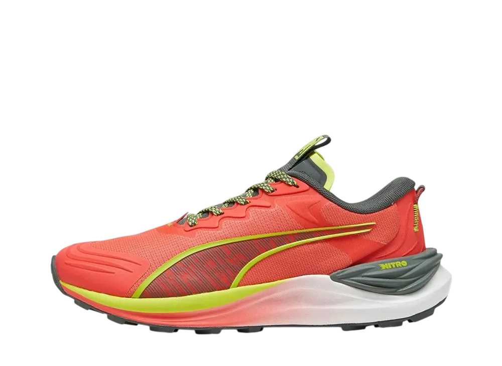 Puma Women's Electrify Nitro "Active Red/Mineral Gray/Lime Pow"
