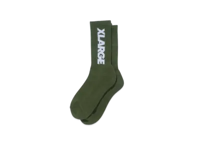 XLARGE Standard Logo Middle Socks "Olive"