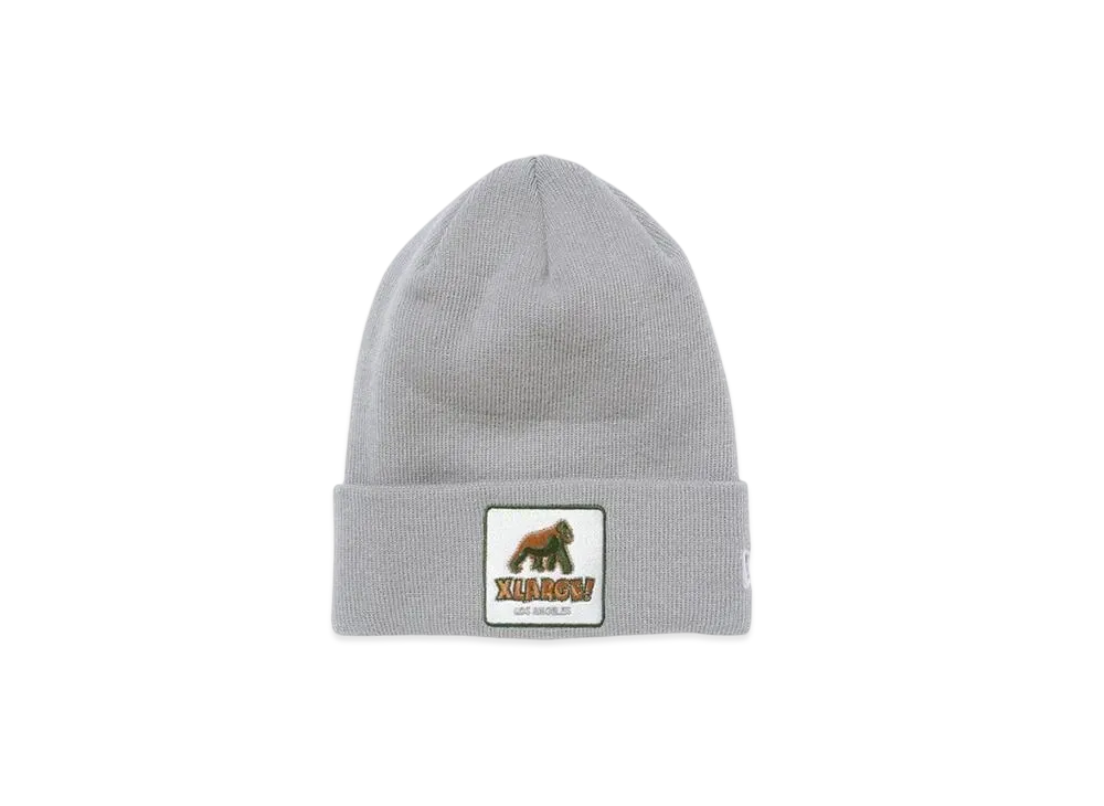 XLARGE x NEW ERA WALKING APE CUFF BEANIE "Grey"
