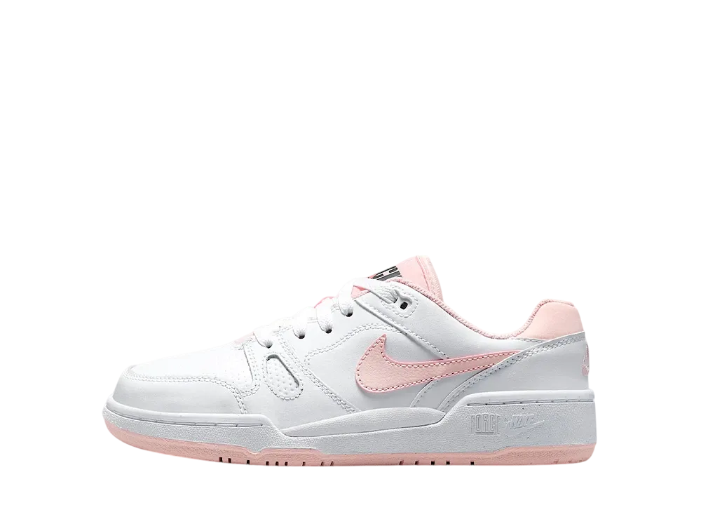 ナイキ GS フルフォース ロー "ホワイト/ブライトマンゴー/ブラック/エコーピンク" (キッズ)