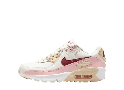 Nike GS Air Max 90 "Phantom/Echo Pink/Sail/Dark Team Red"