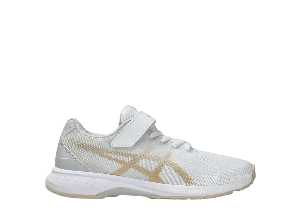 アシックス GS レーザービーム RJ-MG-B "ホワイト/シャンパンゴールド" (キッズ)