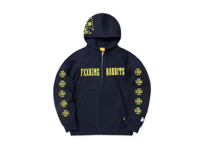 FR2 Sexy Rabbits Zip-Up Hoodie "Navy"